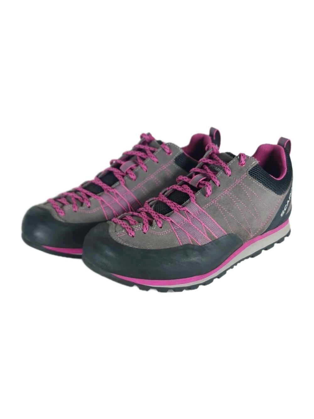 Scarpa Crux Women's US9.5 Mid Grey Dahlia Suede Approach Hiking Shoes